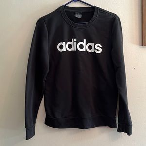 Black Addidas Crewneck